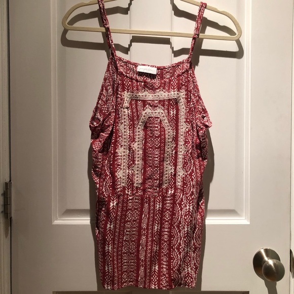 Red Printed Tank - Picture 2 of 2